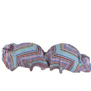 Xhilaration Chevron Bikini Bandeau Top Size Medium